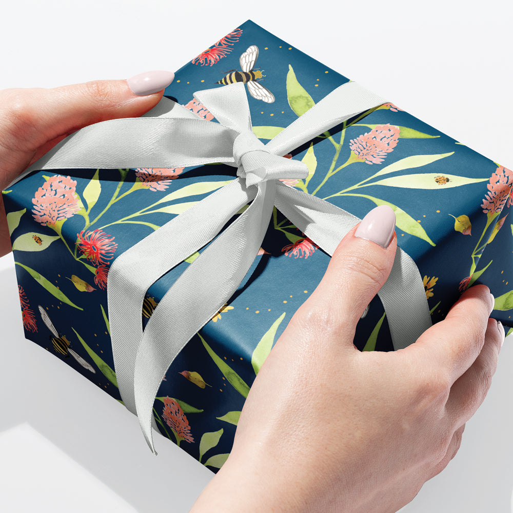 Banksia Floral Gift Wrap Sheet