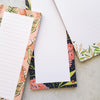 botanical dl designed notepads. Lined notepads and blank notepads