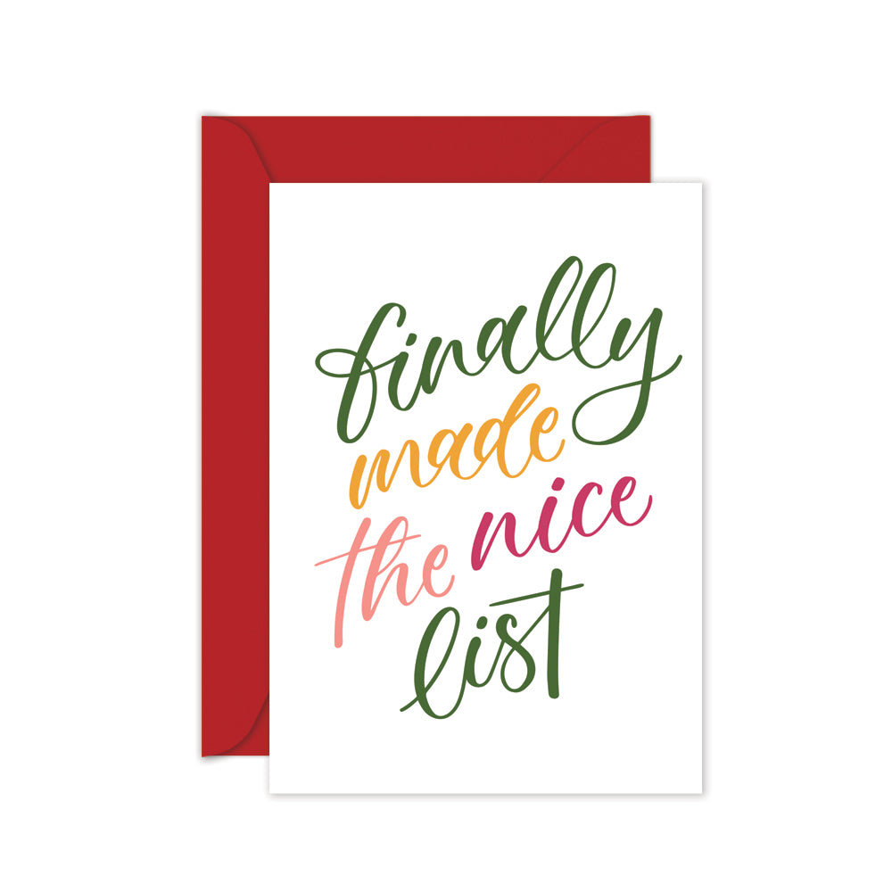 Finally Made The Nice List