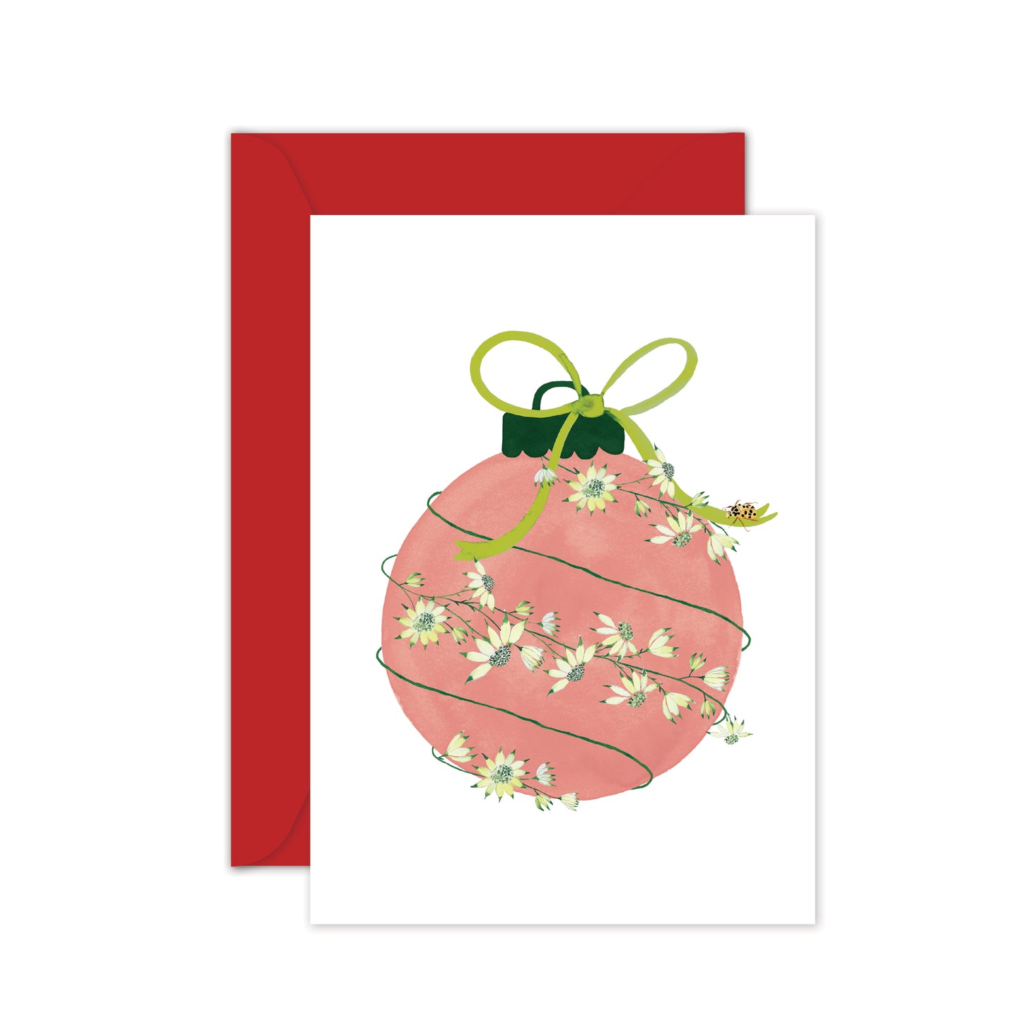 Christmas Bauble Flannel Flowers