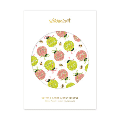 Christmas Flannel Flower Baubles