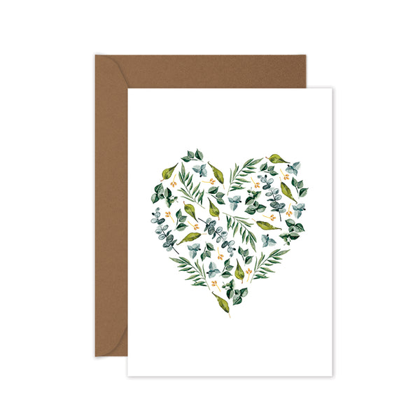 pattern heart card with envelope