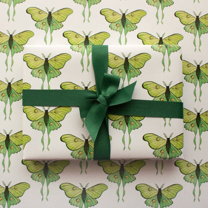 Luna Moths Gift Wrap Sheet
