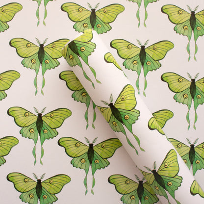 Luna Moths Gift Wrap Sheet