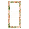 watercolour pink and green jungle leaves lined DL notepad