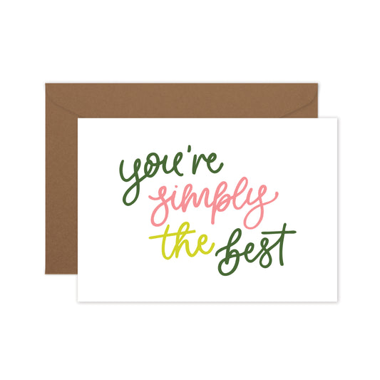 You're Simply The Best