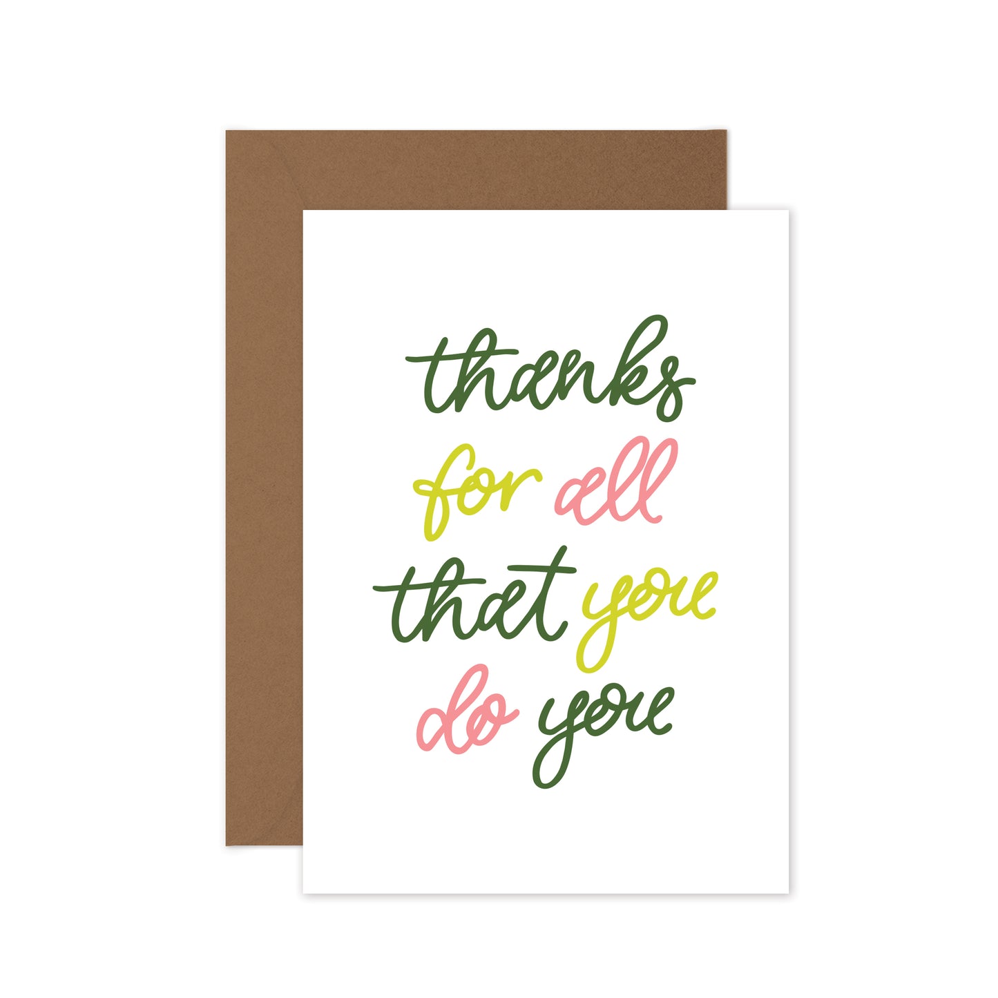Thanks For All That You Do