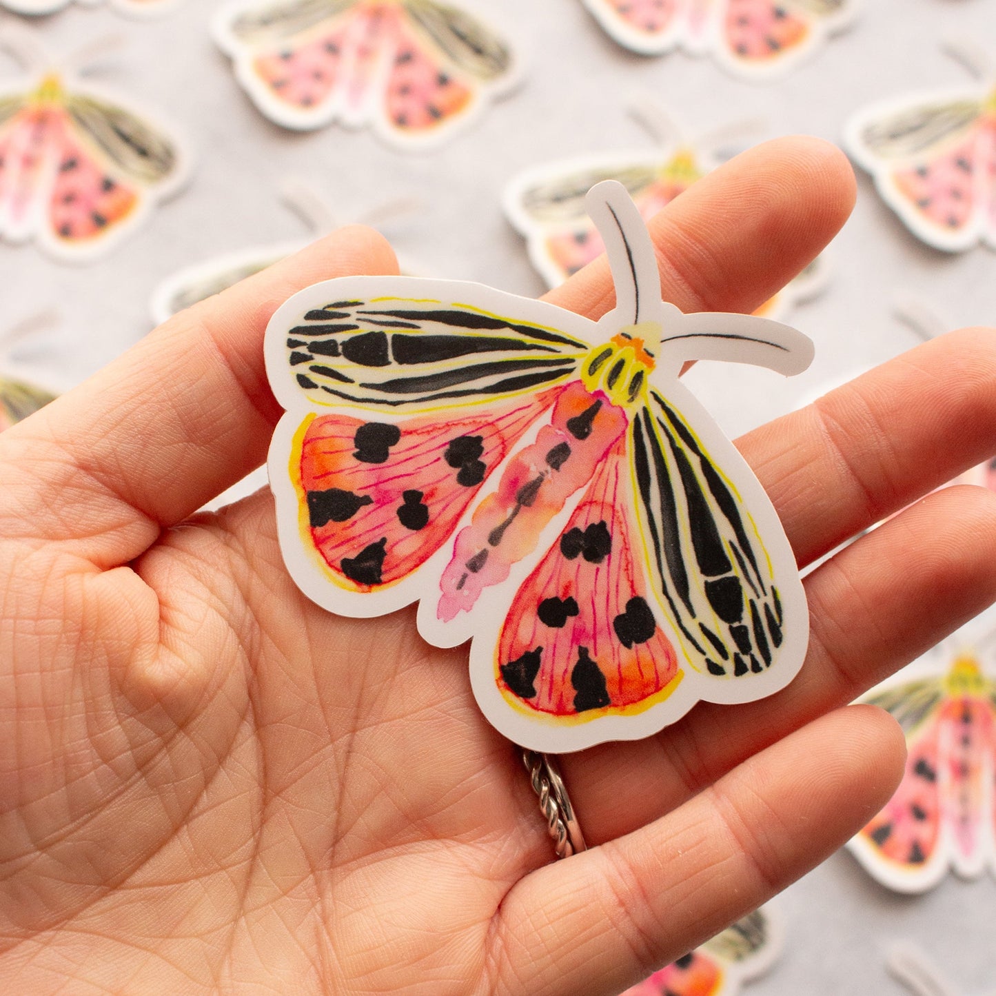 Virgin Tiger Moth Sticker