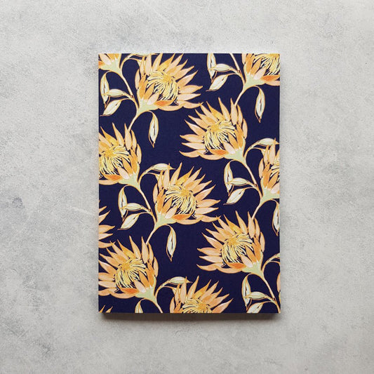 80 Page Notebook - Midnight Proteas