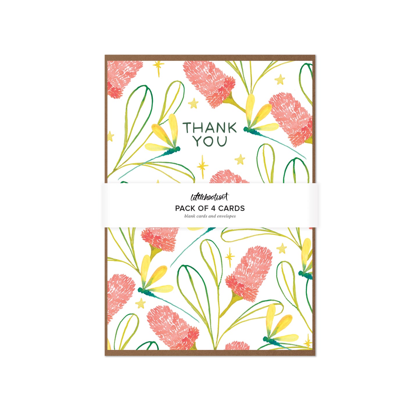 Thank You Banksia - Pack of 4